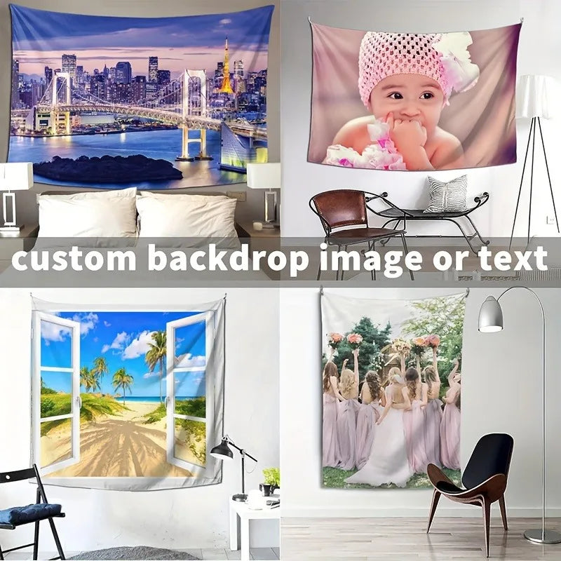 Custom Photo Tapestry – Personalized Wall Hanging