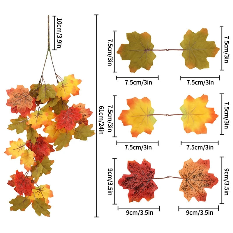 Artificial Maple Leaf Fall Decoration