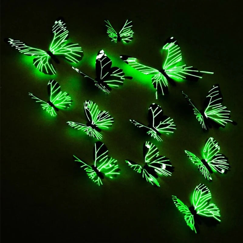 3D Butterfly Wall Stickers – 12-Piece Home Decor Set