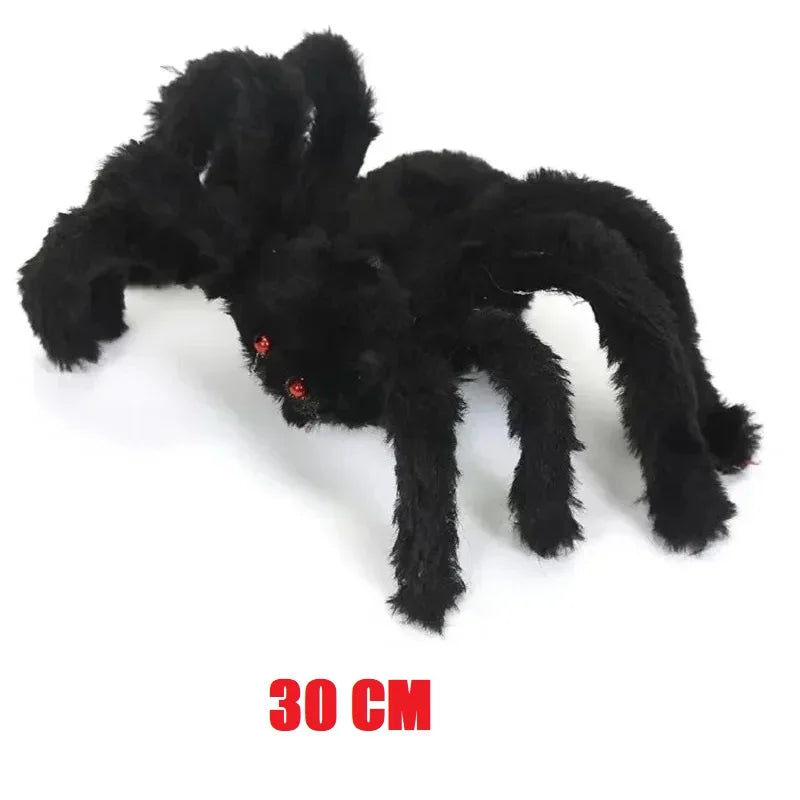 Giant Halloween Plush Spider Decoration – 30cm to 200cm