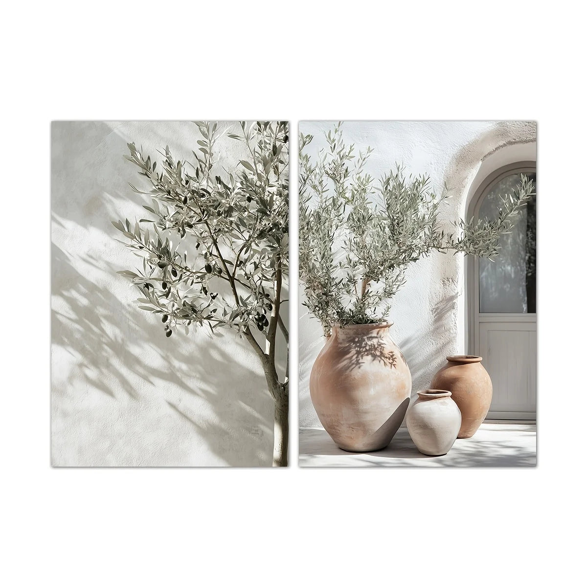 Botanical Canvas Wall Art – 2-Piece Set, Unframed Prints
