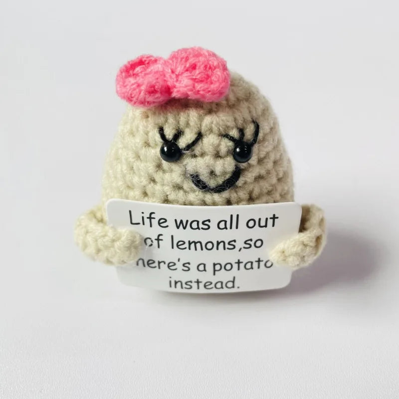 Handmade Crochet Plush Doll – Cute Knit Gift & Home Decor