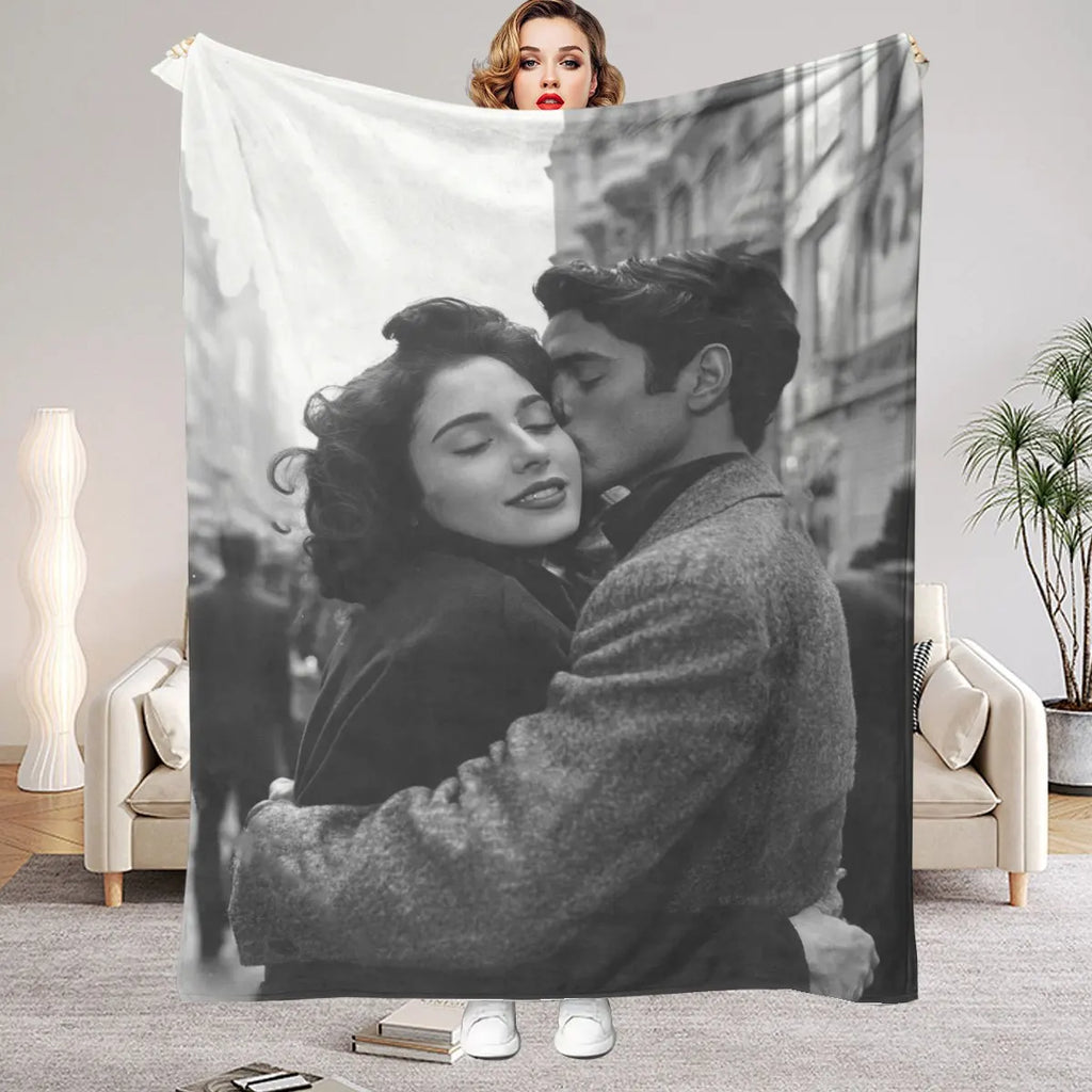 Custom Photo Blanket – Personalized Flannel Gift
