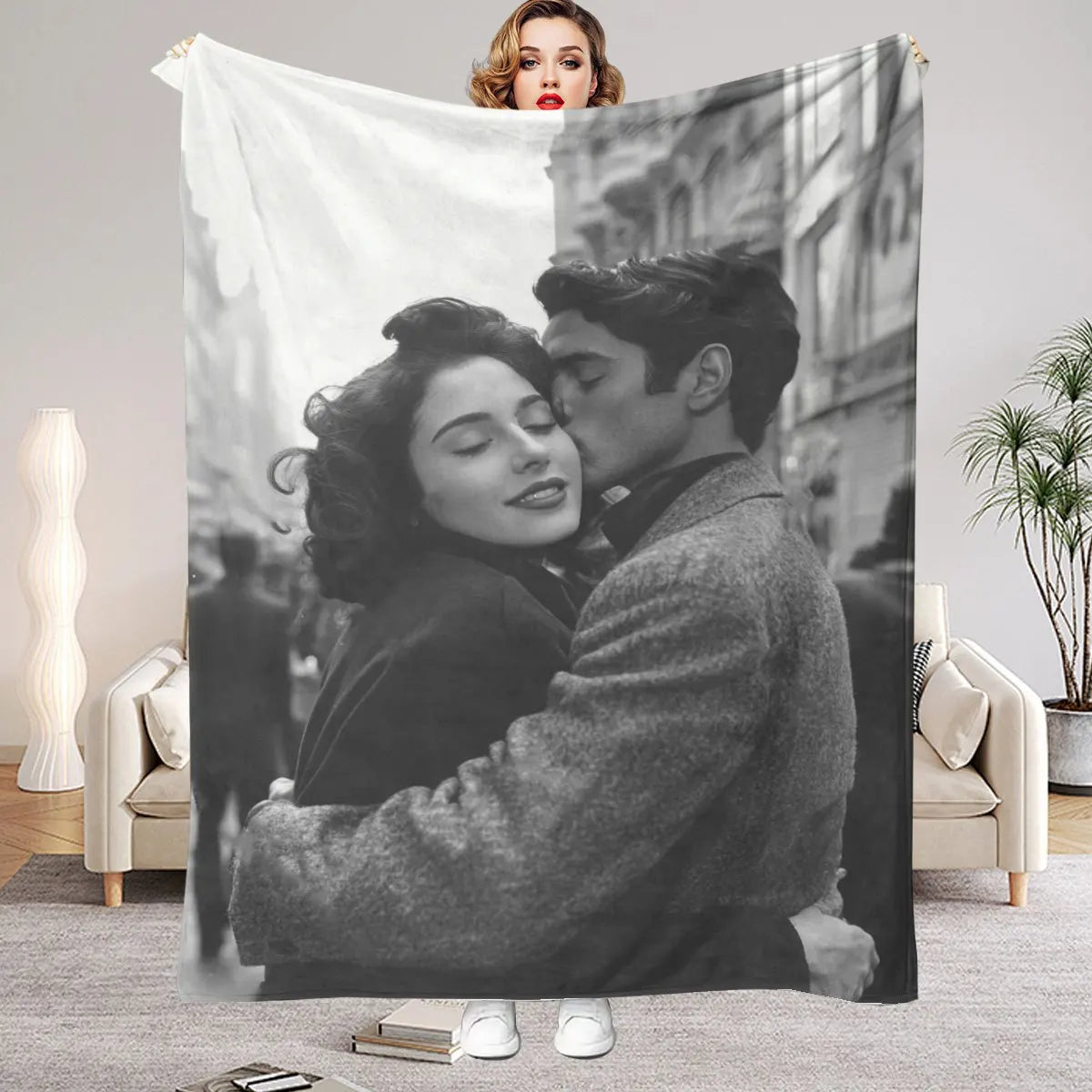 Custom Photo Blanket – Personalized Flannel Gift