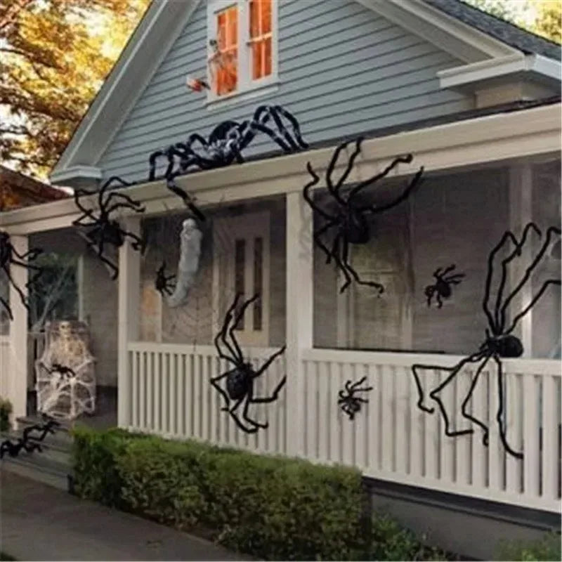 Giant Halloween Plush Spider Decoration – 30cm to 200cm