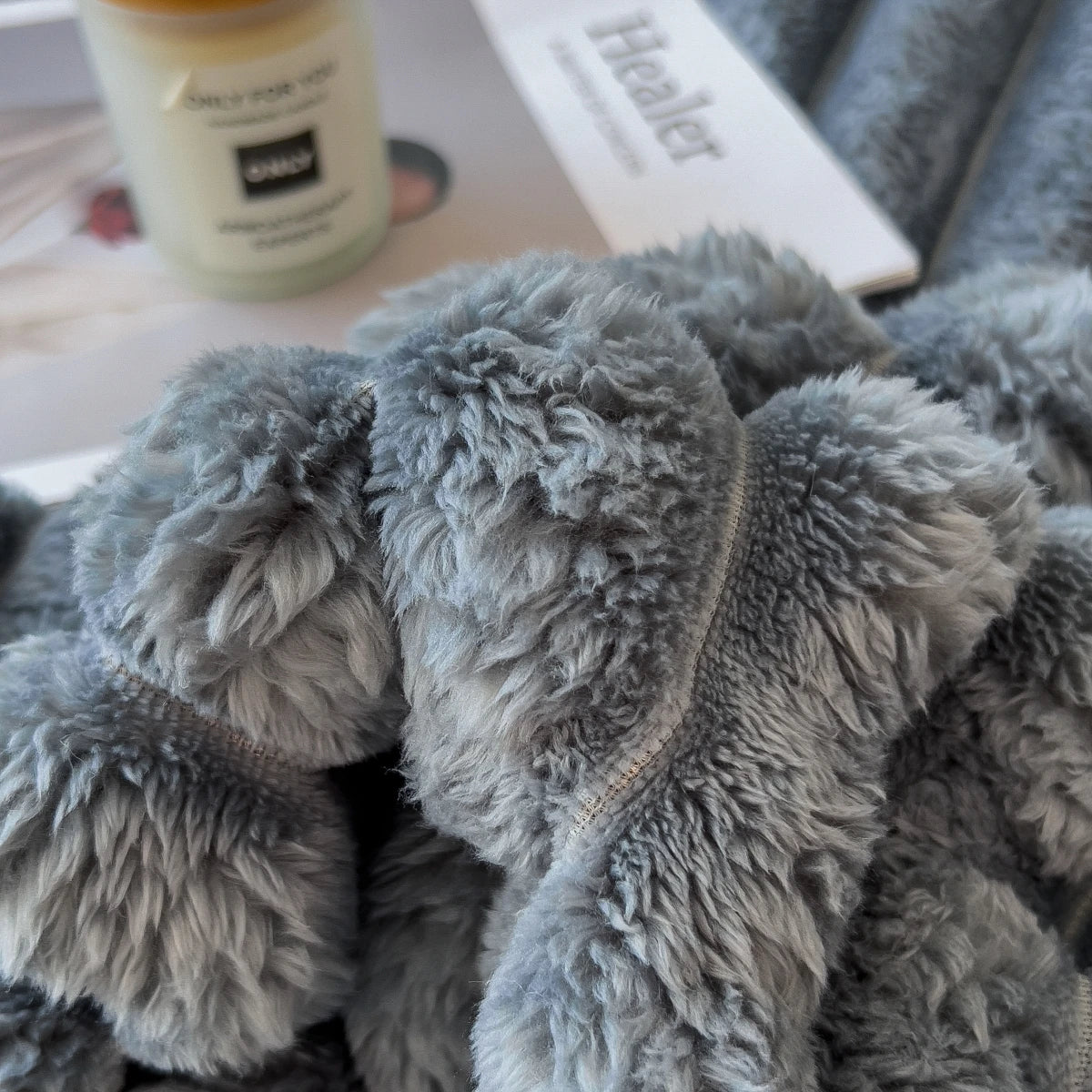 Cozy Striped Fleece Blanket