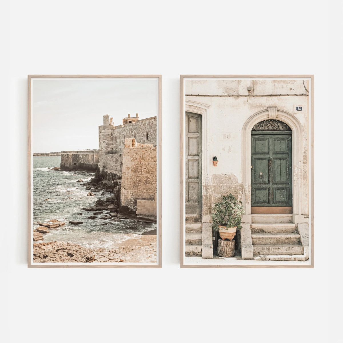Botanical Canvas Wall Art – 2-Piece Set, Unframed Prints