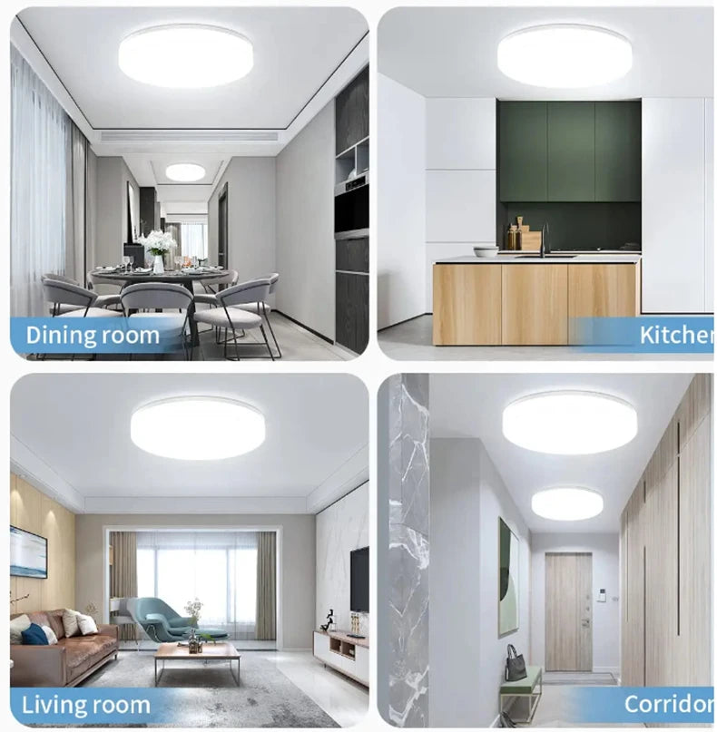 Ultra-Thin Round LED Ceiling Light – Modern Home Lighting