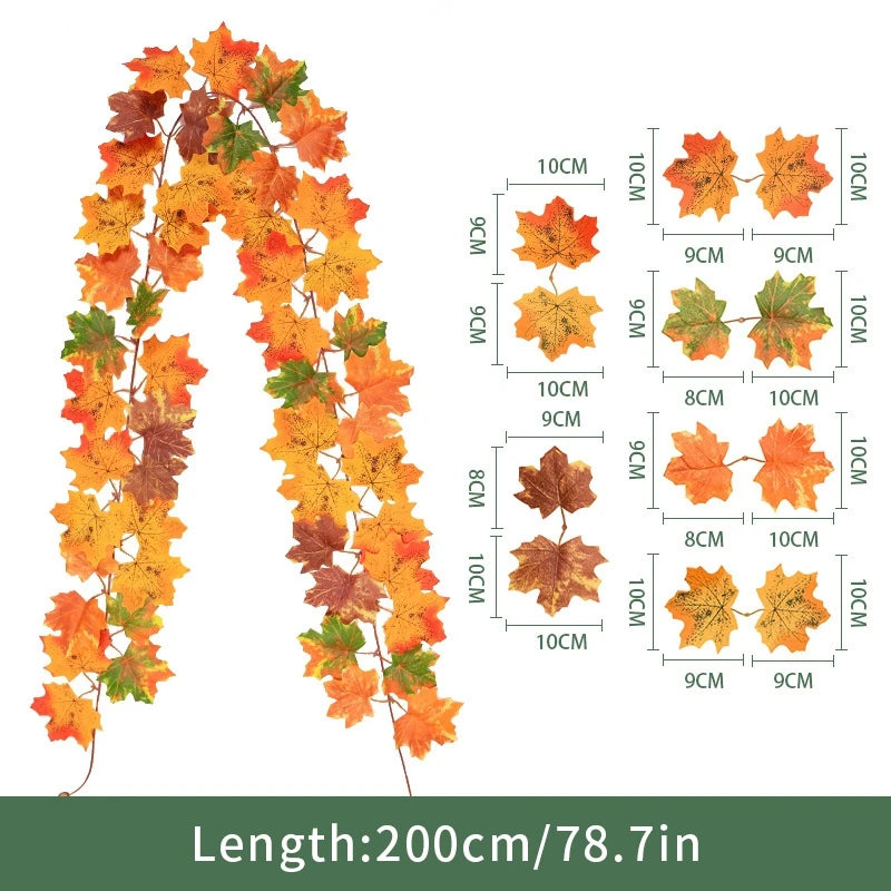 Artificial Maple Leaf Fall Decoration