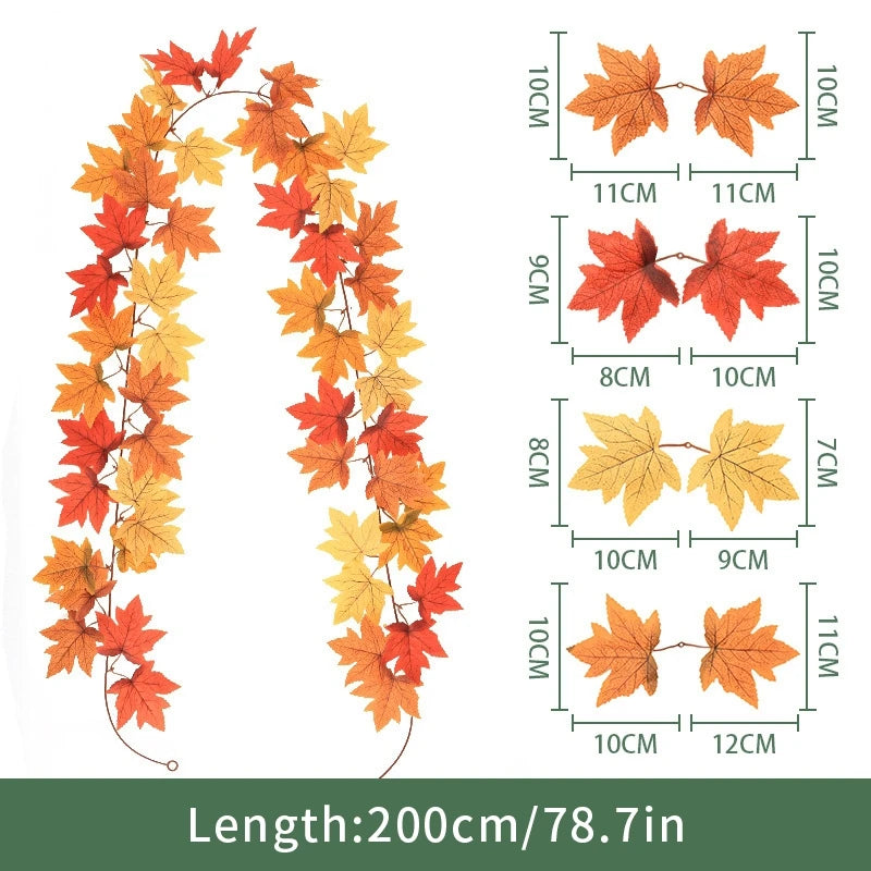 Artificial Maple Leaf Fall Decoration