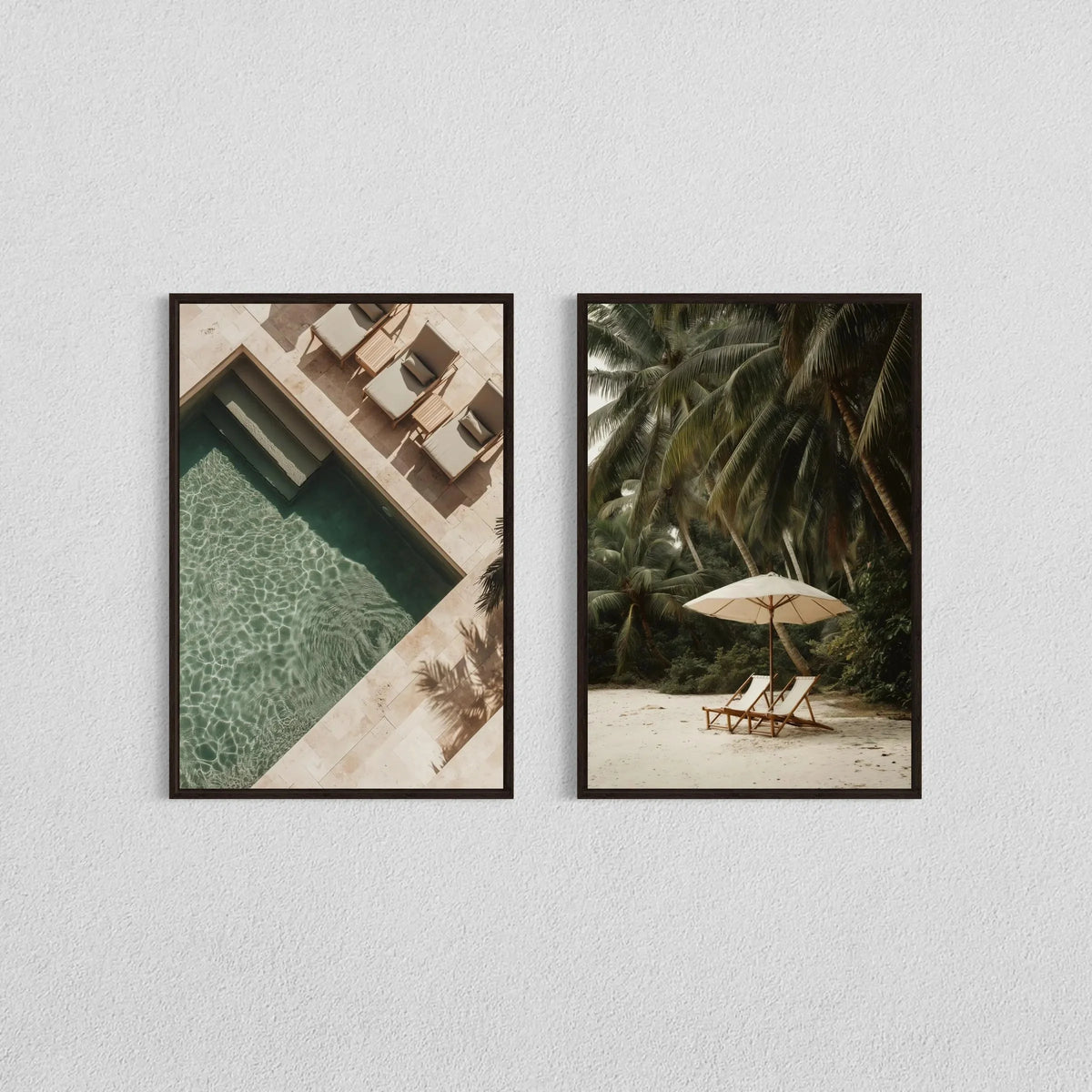 Botanical Canvas Wall Art – 2-Piece Set, Unframed Prints