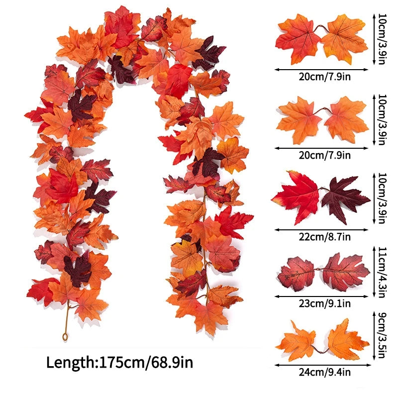 Artificial Maple Leaf Fall Decoration