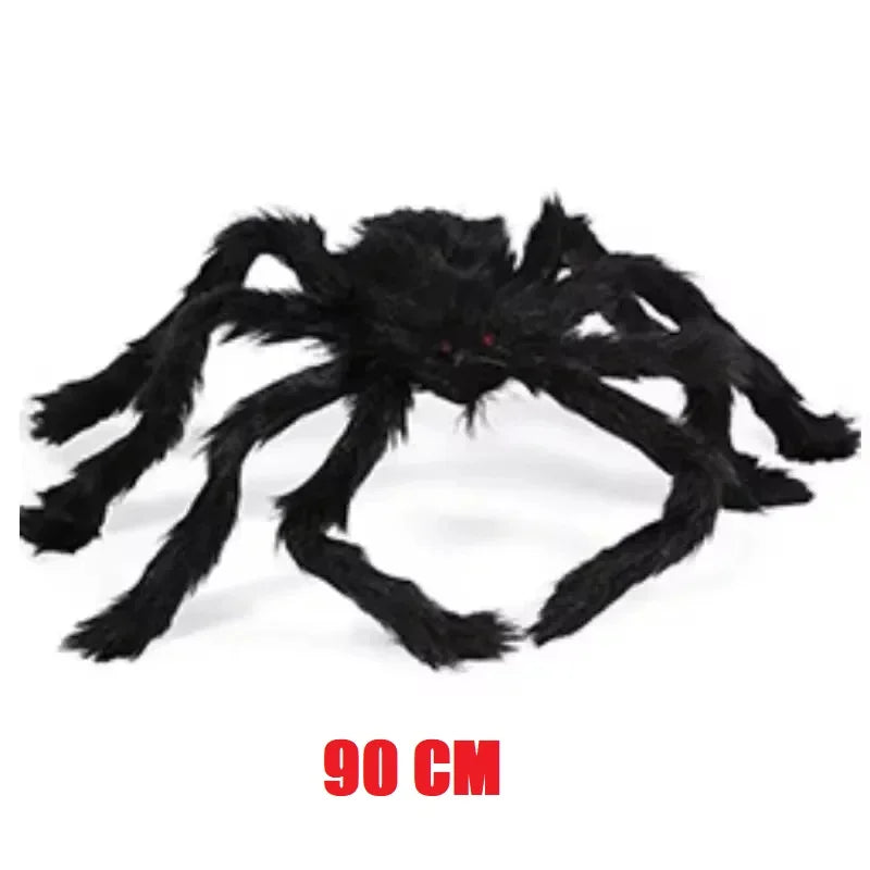 Giant Halloween Plush Spider Decoration – 30cm to 200cm