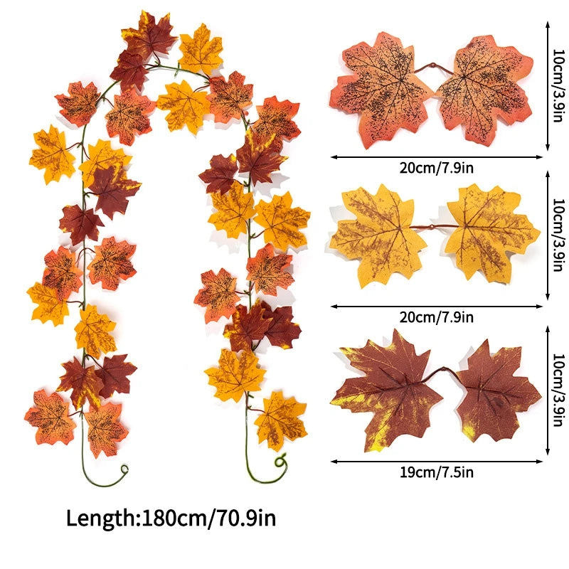 Artificial Maple Leaf Fall Decoration
