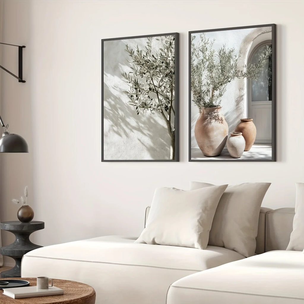 Botanical Canvas Wall Art – 2-Piece Set, Unframed Prints