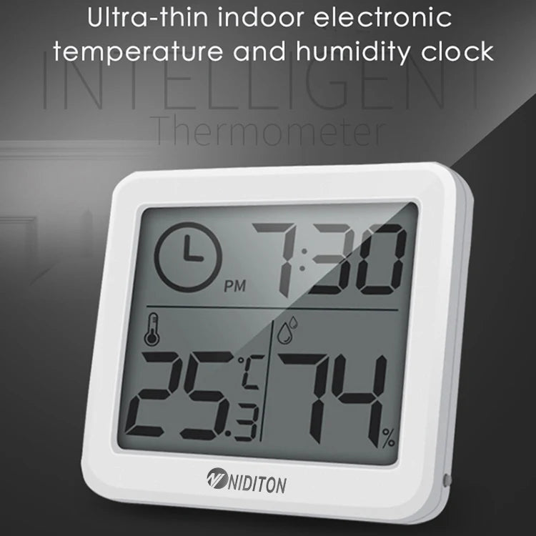Digital Desk Clock with Temperature & Humidity Display