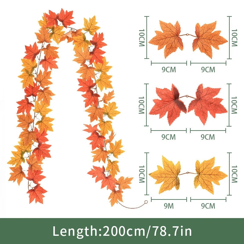 Artificial Maple Leaf Fall Decoration