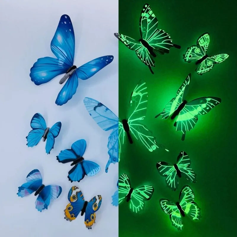 3D Butterfly Wall Stickers – 12-Piece Home Decor Set