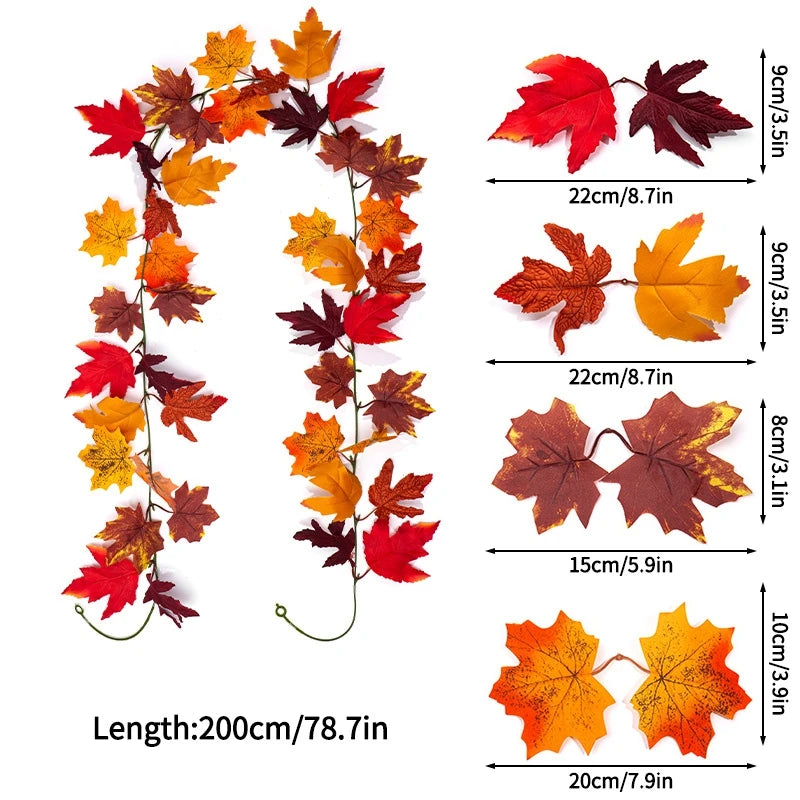 Artificial Maple Leaf Fall Decoration