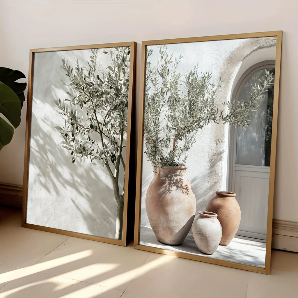 Botanical Canvas Wall Art – 2-Piece Set, Unframed Prints