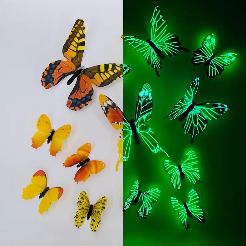 3D Butterfly Wall Stickers – 12-Piece Home Decor Set