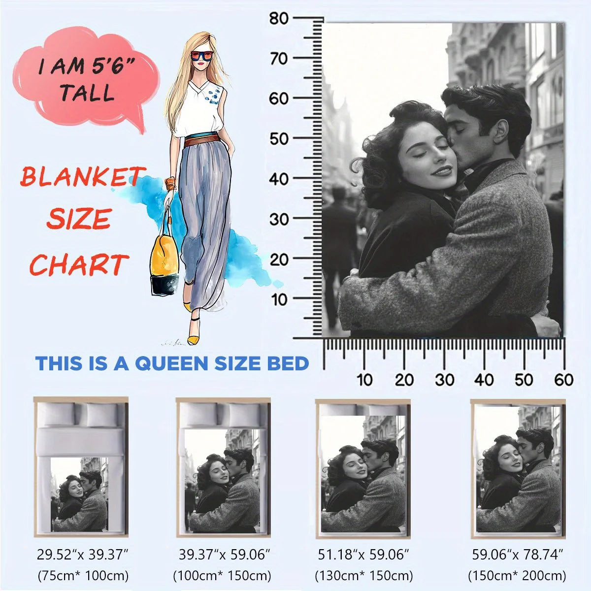 Custom Photo Blanket – Personalized Flannel Gift