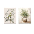 Botanical Canvas Wall Art – 2-Piece Set, Unframed Prints