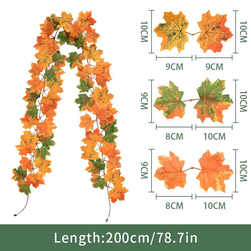 Artificial Maple Leaf Fall Decoration