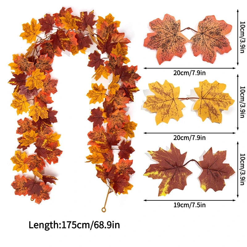 Artificial Maple Leaf Fall Decoration