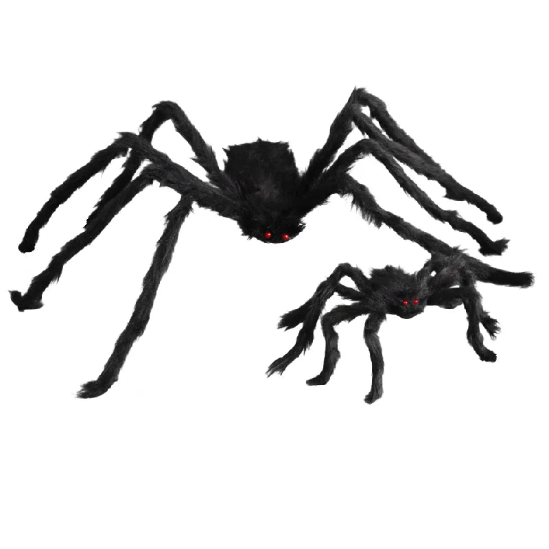Giant Halloween Plush Spider Decoration – 30cm to 200cm