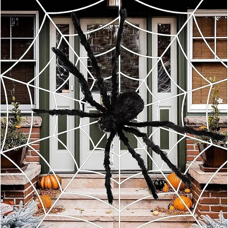 Giant Halloween Plush Spider Decoration – 30cm to 200cm