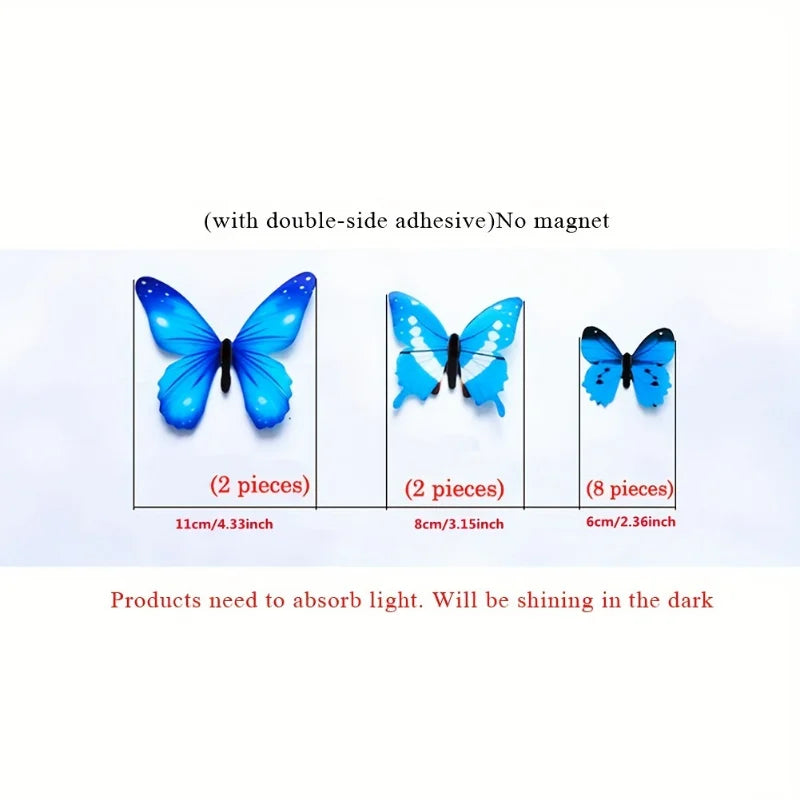 3D Butterfly Wall Stickers – 12-Piece Home Decor Set
