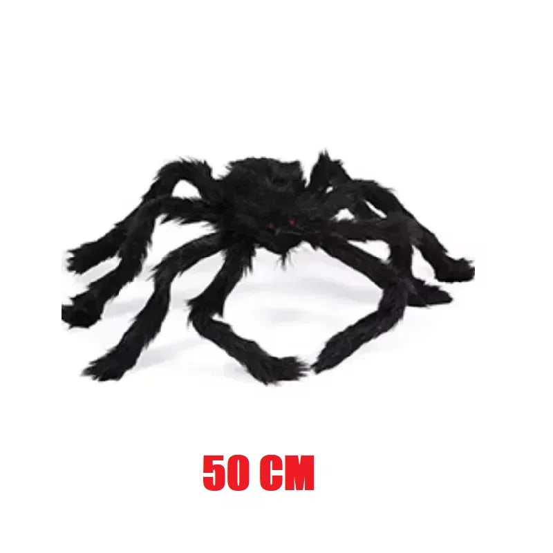 Giant Halloween Plush Spider Decoration – 30cm to 200cm