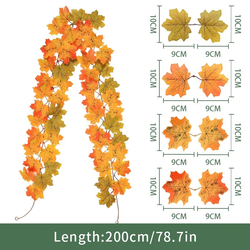 Artificial Maple Leaf Fall Decoration