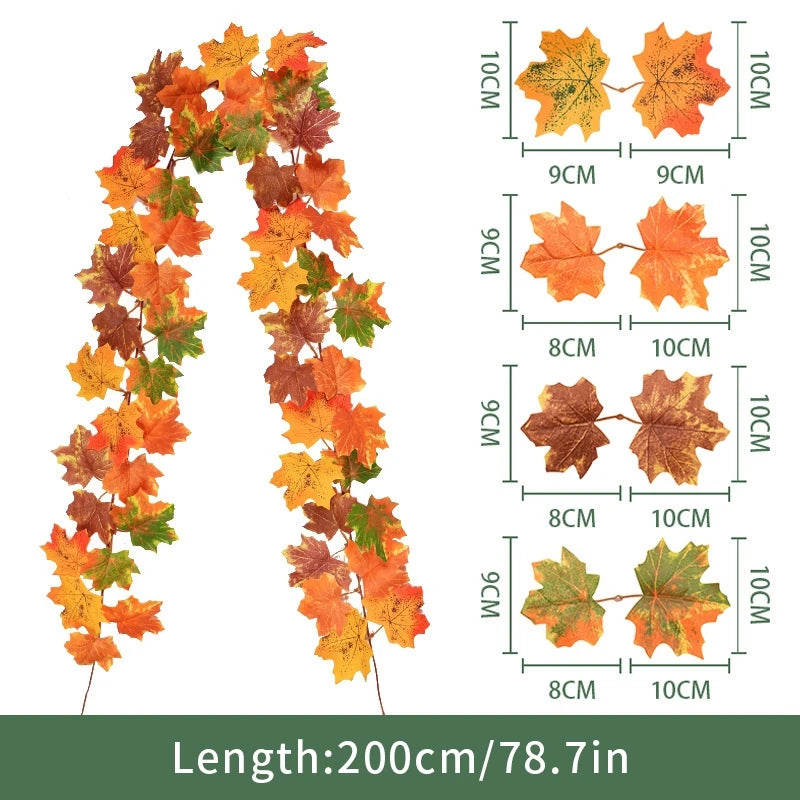 Artificial Maple Leaf Fall Decoration