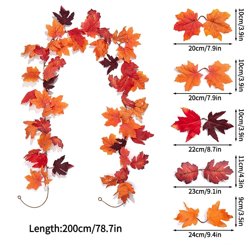 Artificial Maple Leaf Fall Decoration