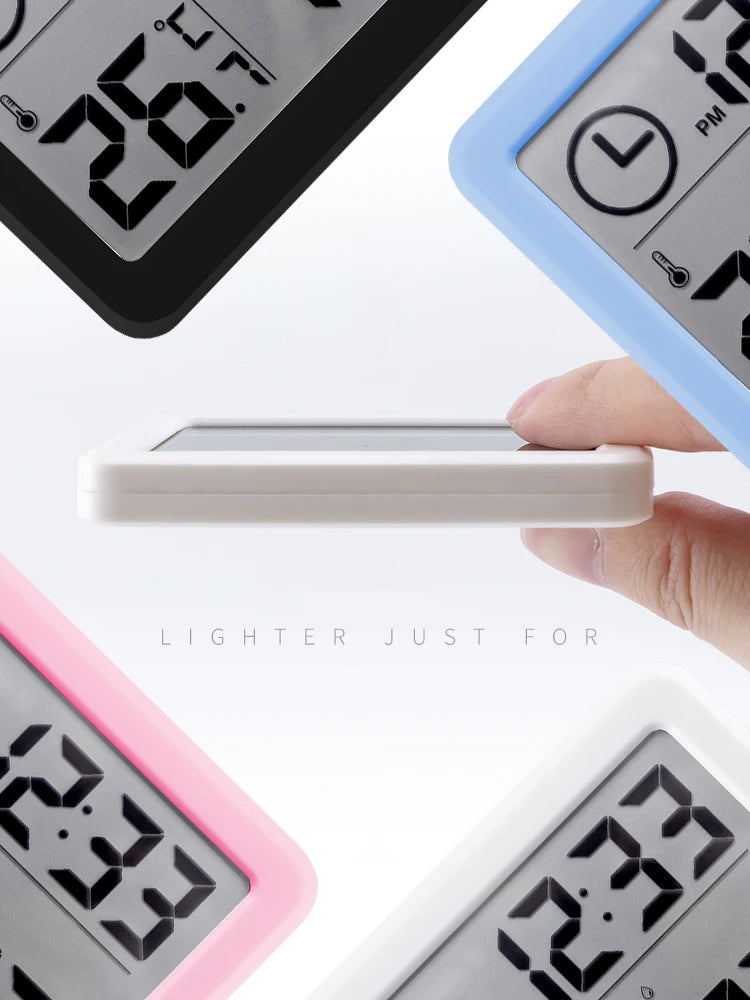 Digital Desk Clock with Temperature & Humidity Display