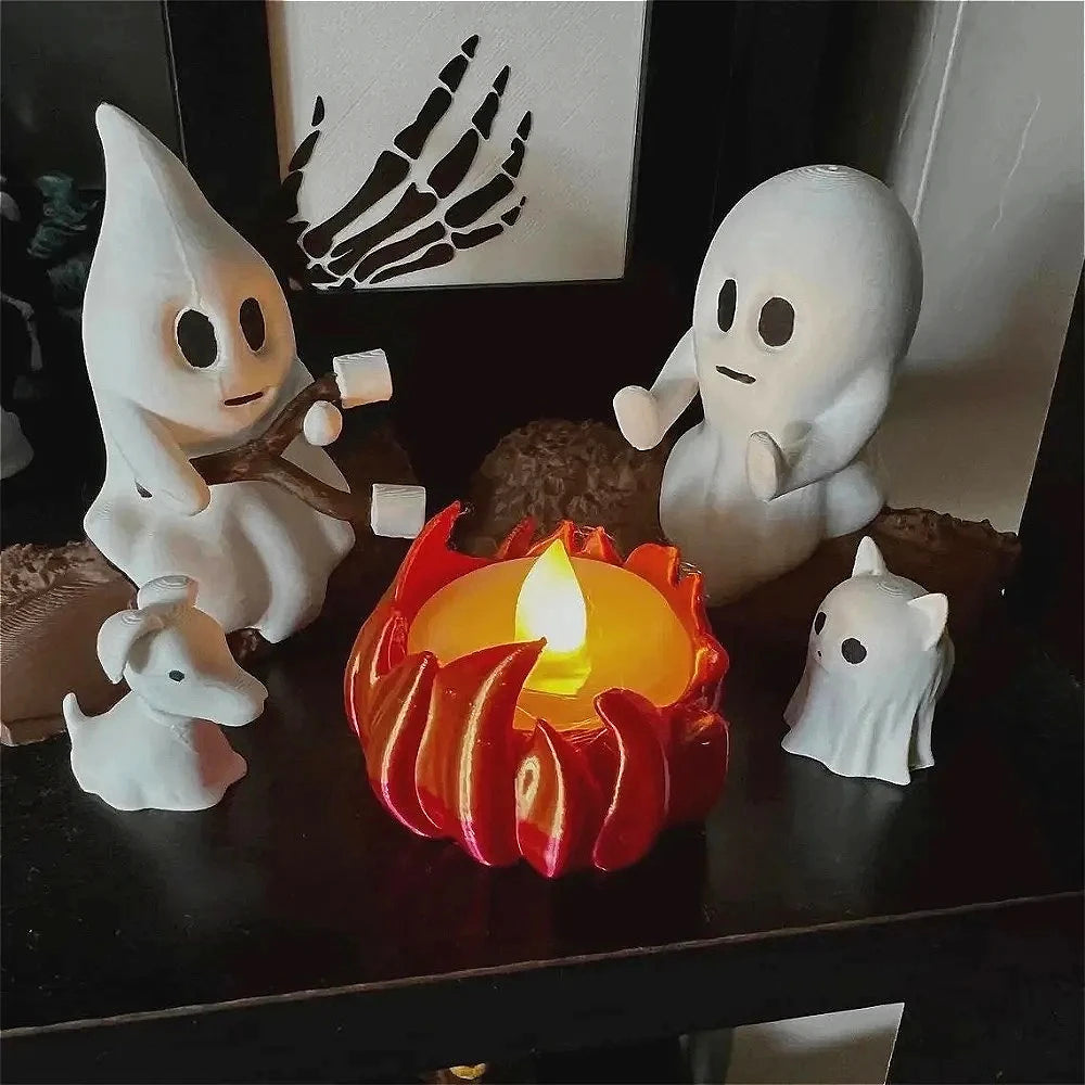 Halloween Ghost Campfire Decoration Set