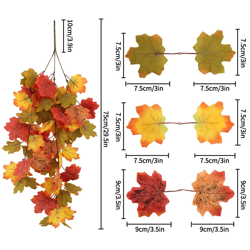 Artificial Maple Leaf Fall Decoration