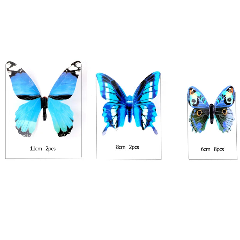 3D Butterfly Wall Stickers – 12-Piece Home Decor Set