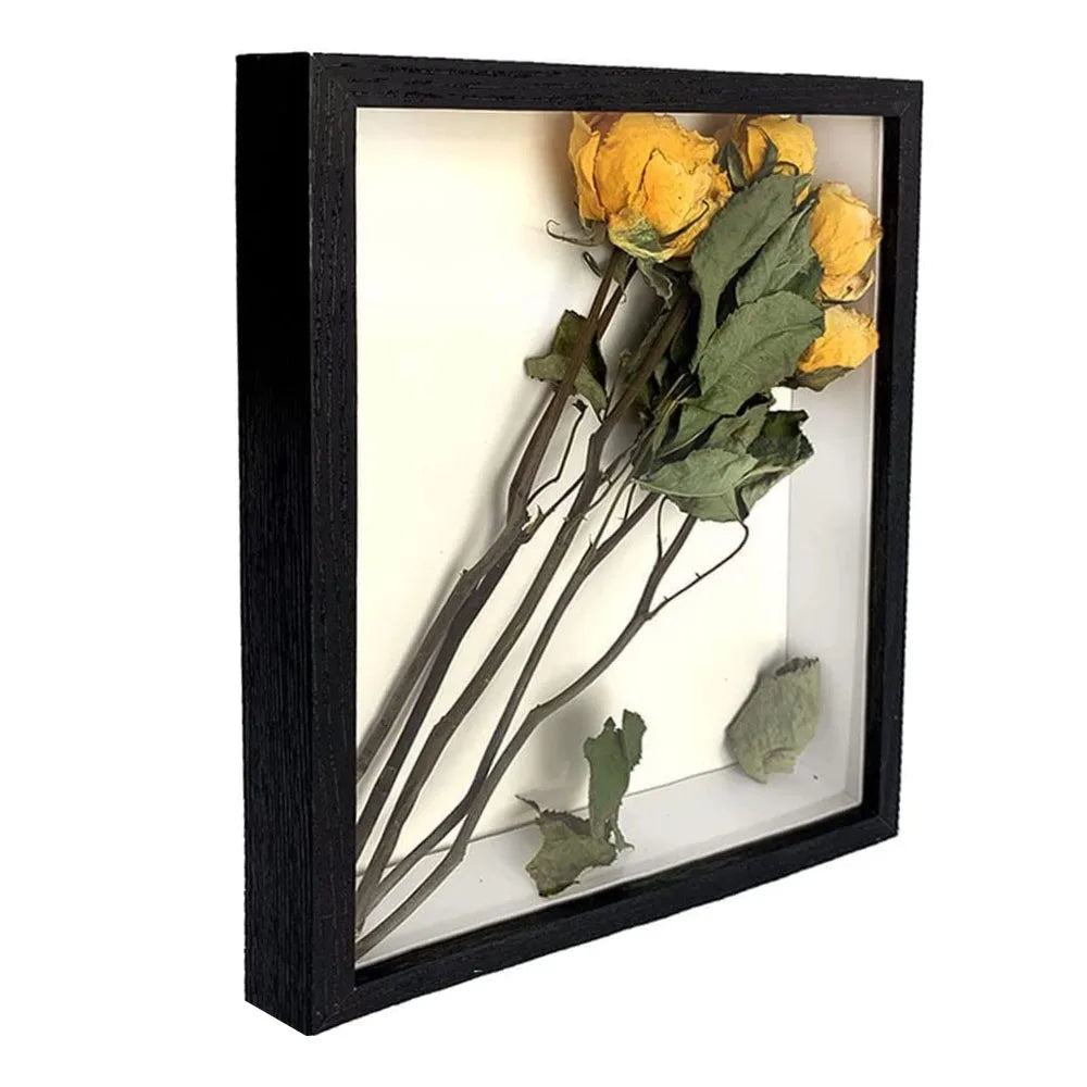 Wooden Shadow Box Photo Frame – Deep Display Frame for Home Decor
