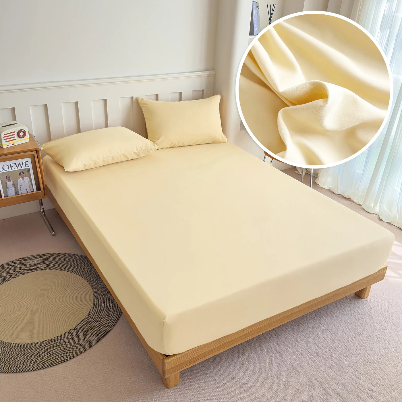 90/120/150/180x200 Fitted Bed Sheet With Elastic Band Solid Color Mattress Covers Protector Single Double King Beds 100% Polyest