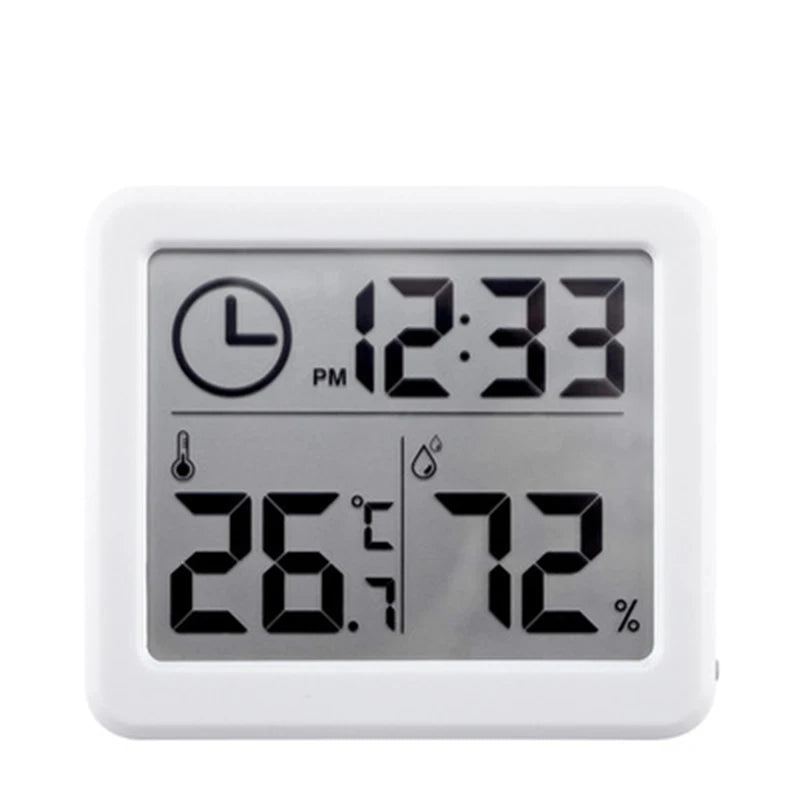 Digital Desk Clock with Temperature & Humidity Display