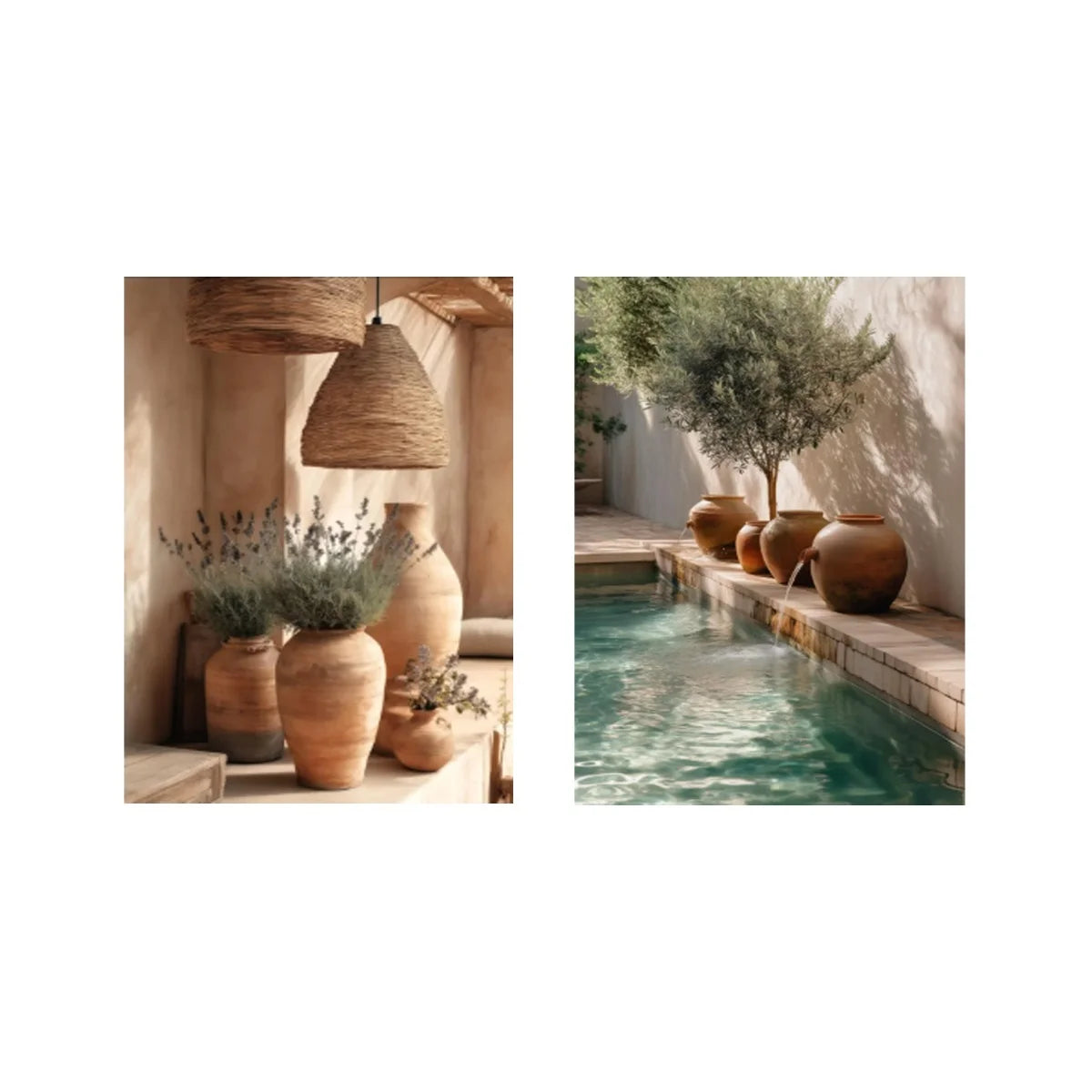 Botanical Canvas Wall Art – 2-Piece Set, Unframed Prints