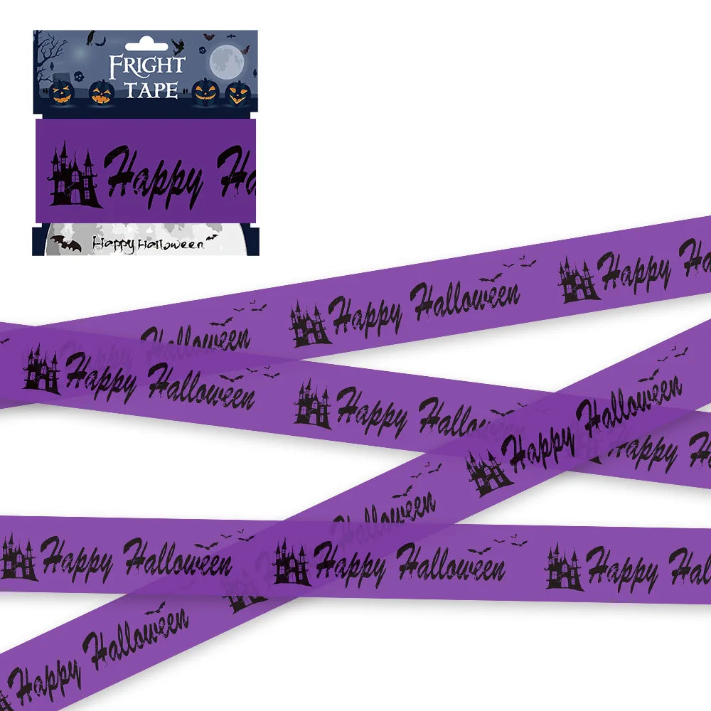 Halloween Skull Warning Tape Decoration