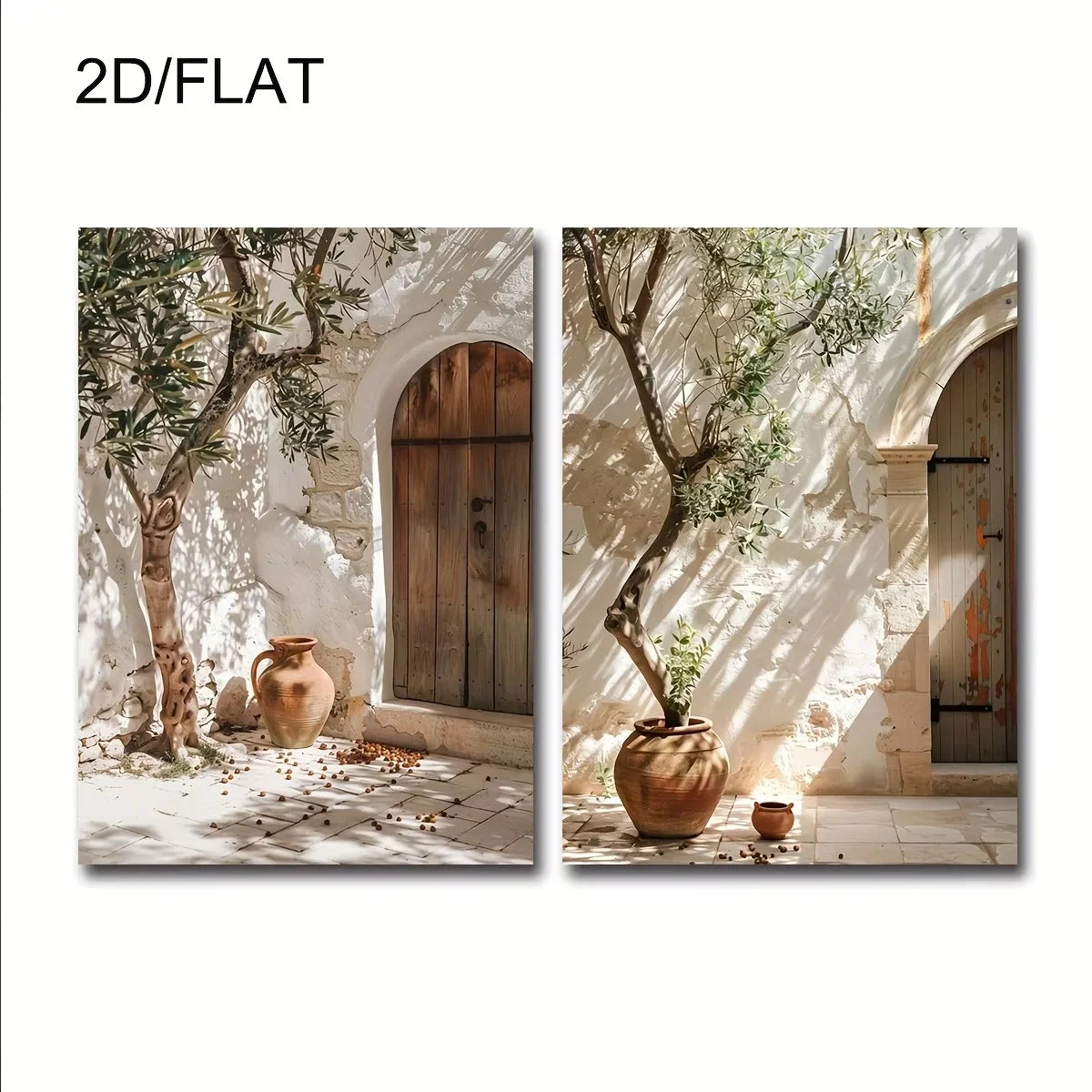 Botanical Canvas Wall Art – 2-Piece Set, Unframed Prints