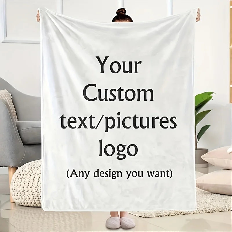 Custom Photo Blanket – Personalized Flannel Gift