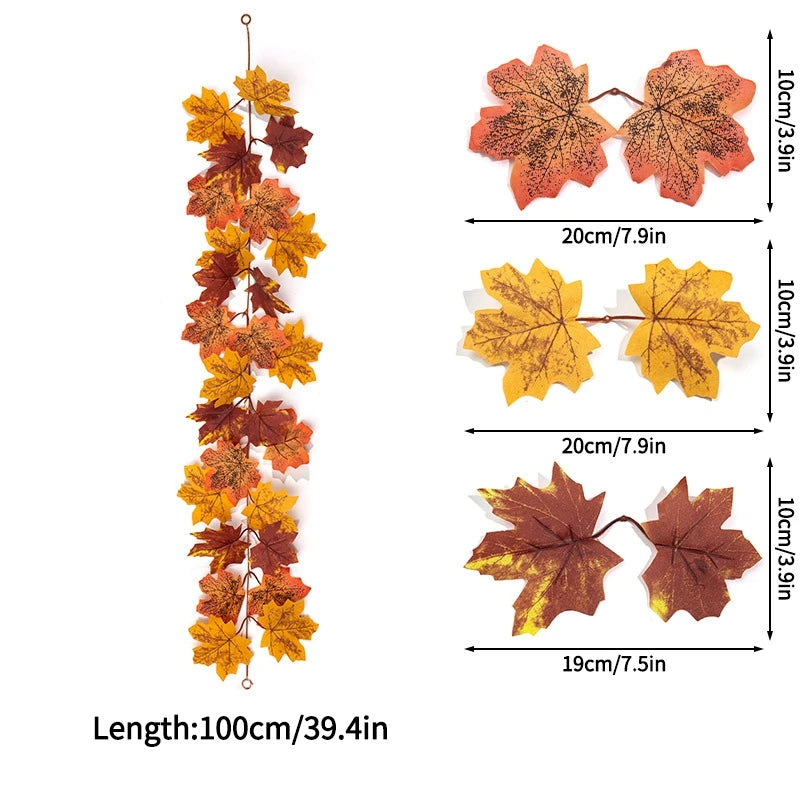 Artificial Maple Leaf Fall Decoration