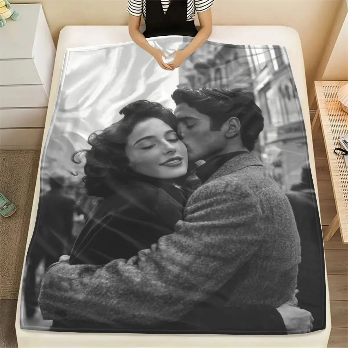 Custom Photo Blanket – Personalized Flannel Gift