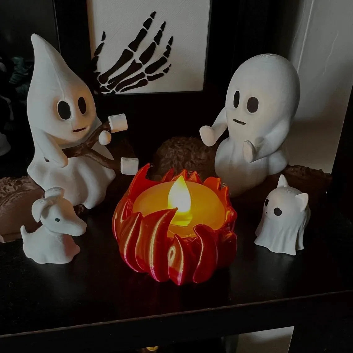 Halloween Ghost Campfire Decoration Set
